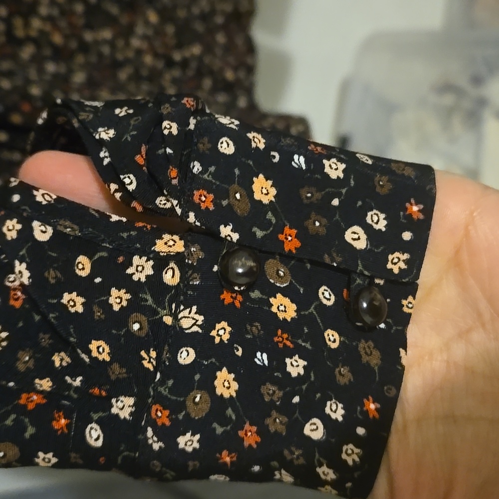 Sezane Erica Black Floral Blouse - Picture 8 of 11